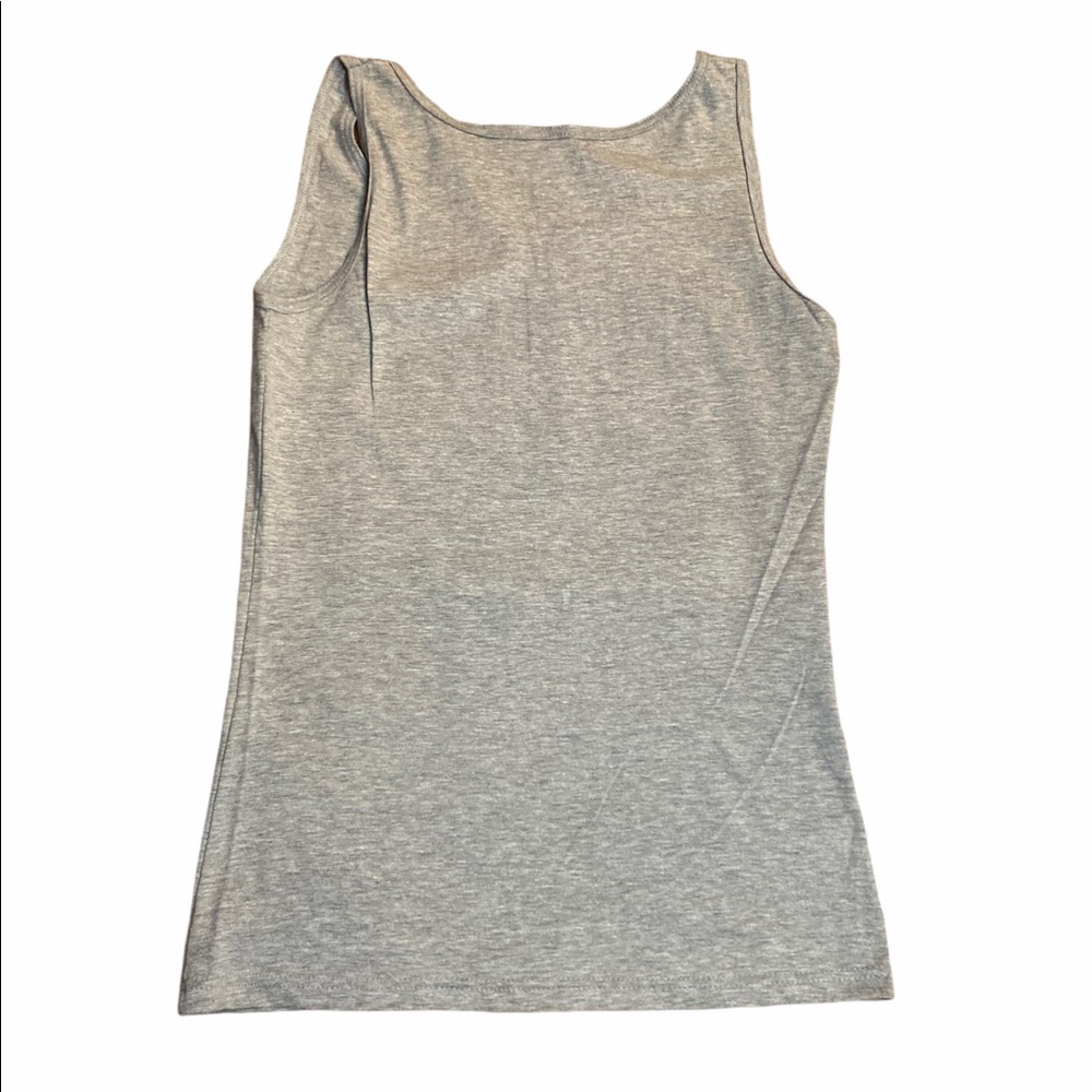 NWOT Gildan Softstyle Gray Tank Top - Picture 3 of 4